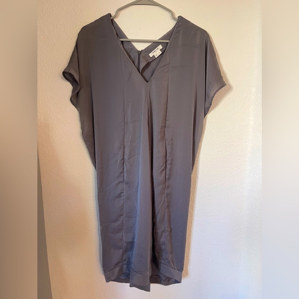 Helmut Lang Gray Satin Jumpsuit